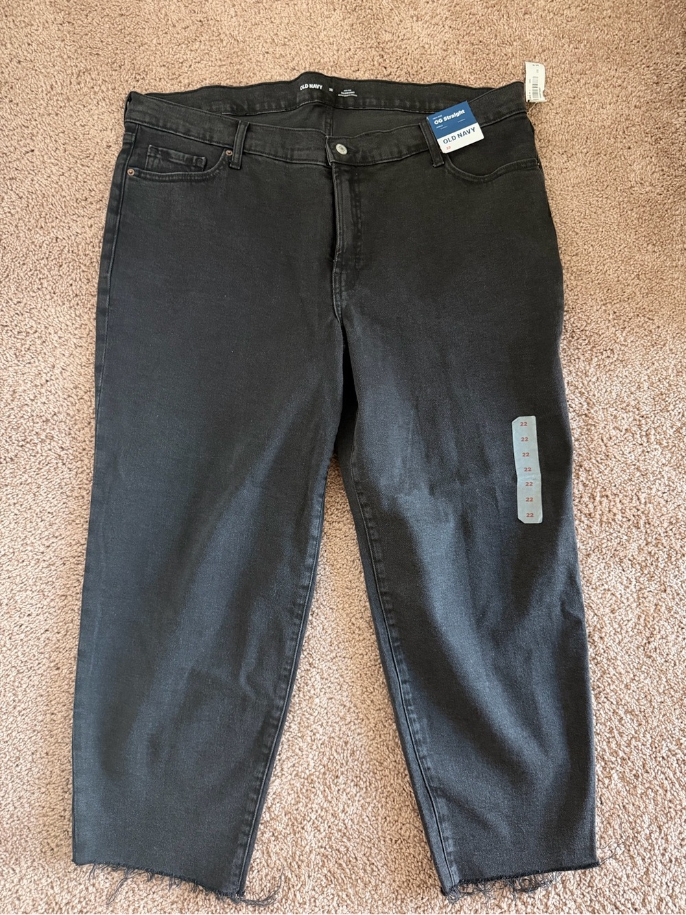 Old Navy Women’s Black OG Straight Leg Jeans